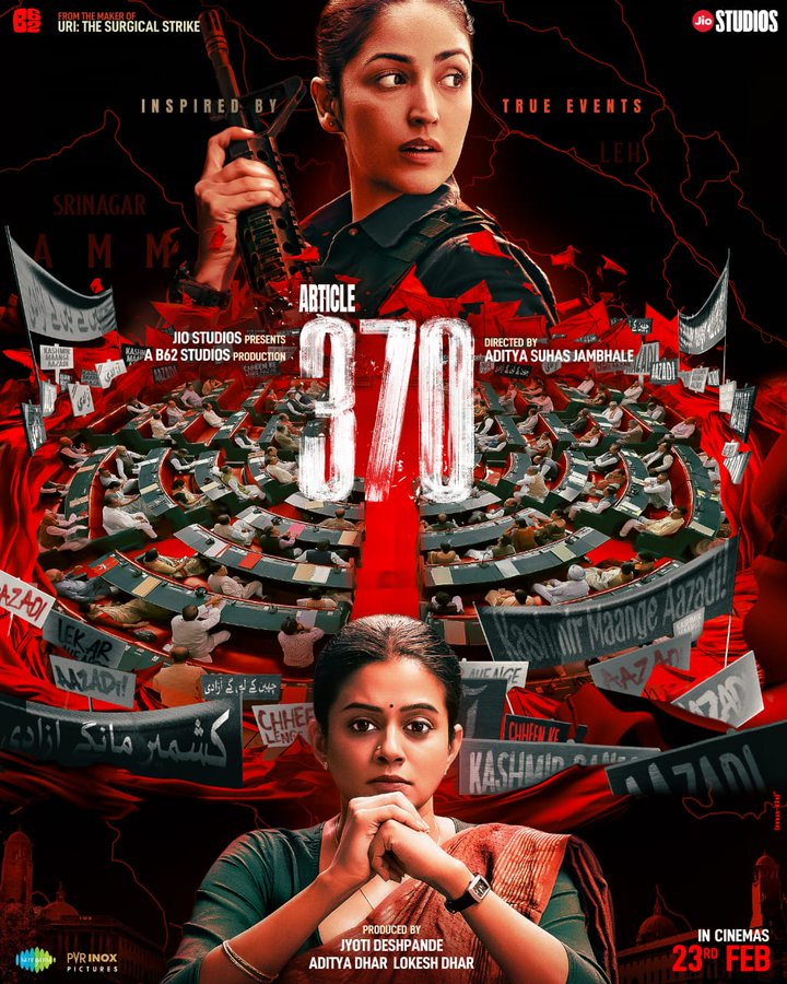 Day 3 of Article 370 box office collection: The film earns over ₹23 crore in India.