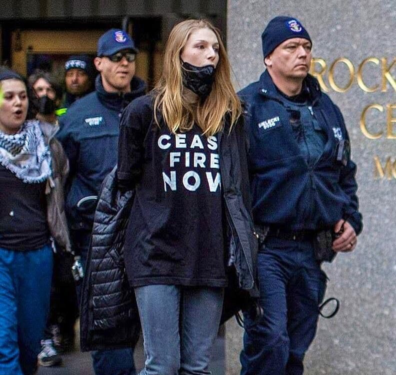 Actor Hunter Schafer was arrested for participating in a pro-Palestine protest in New York.