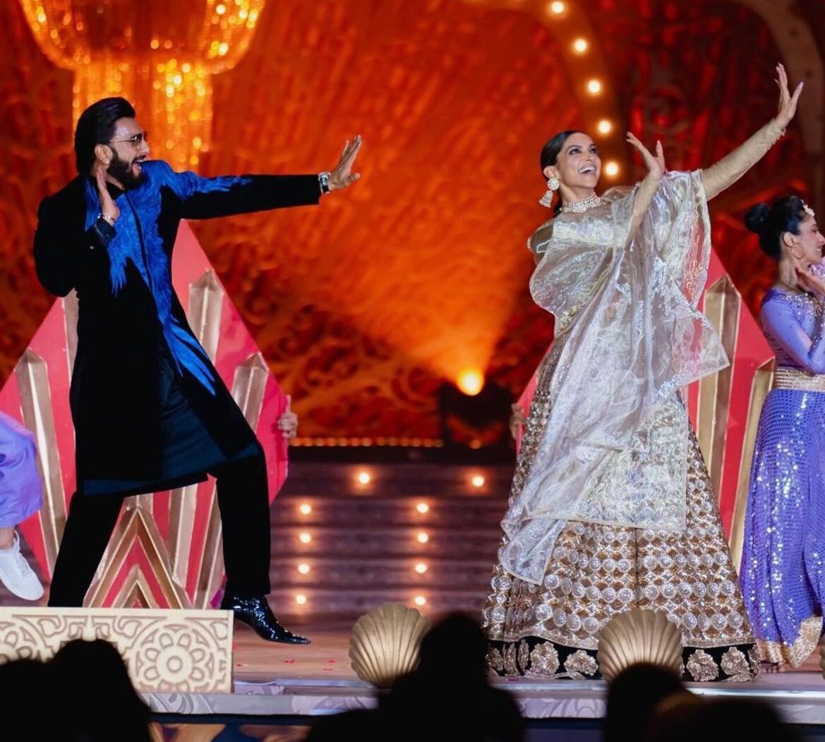 Watch Deepika Padukone and Ranveer Singh setting fire on stage at Anant Ambani-Radhika Merchant’s pre-wedding.