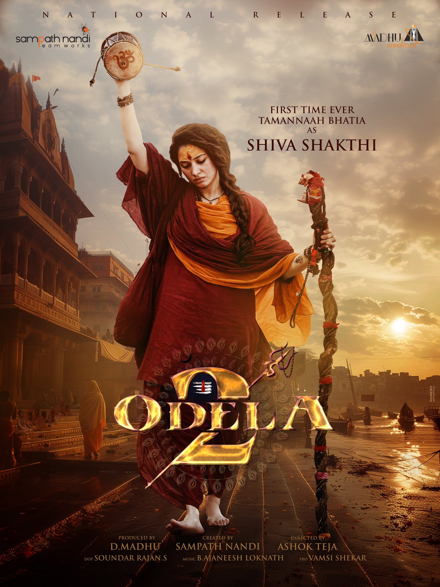 The Odela 2 actress Tamannaah Bhatia’s Shiva Shakthi first look revealed.